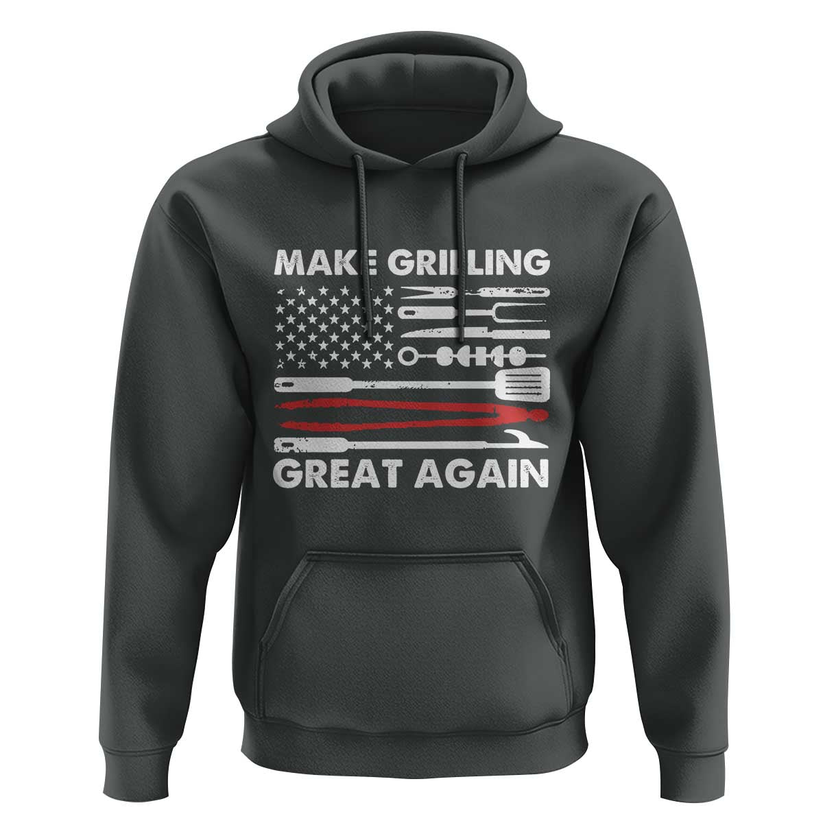 Funny BBQ Grilling Pitmaster Hoodie Make Grilling Great Again Chef Smoking Tools