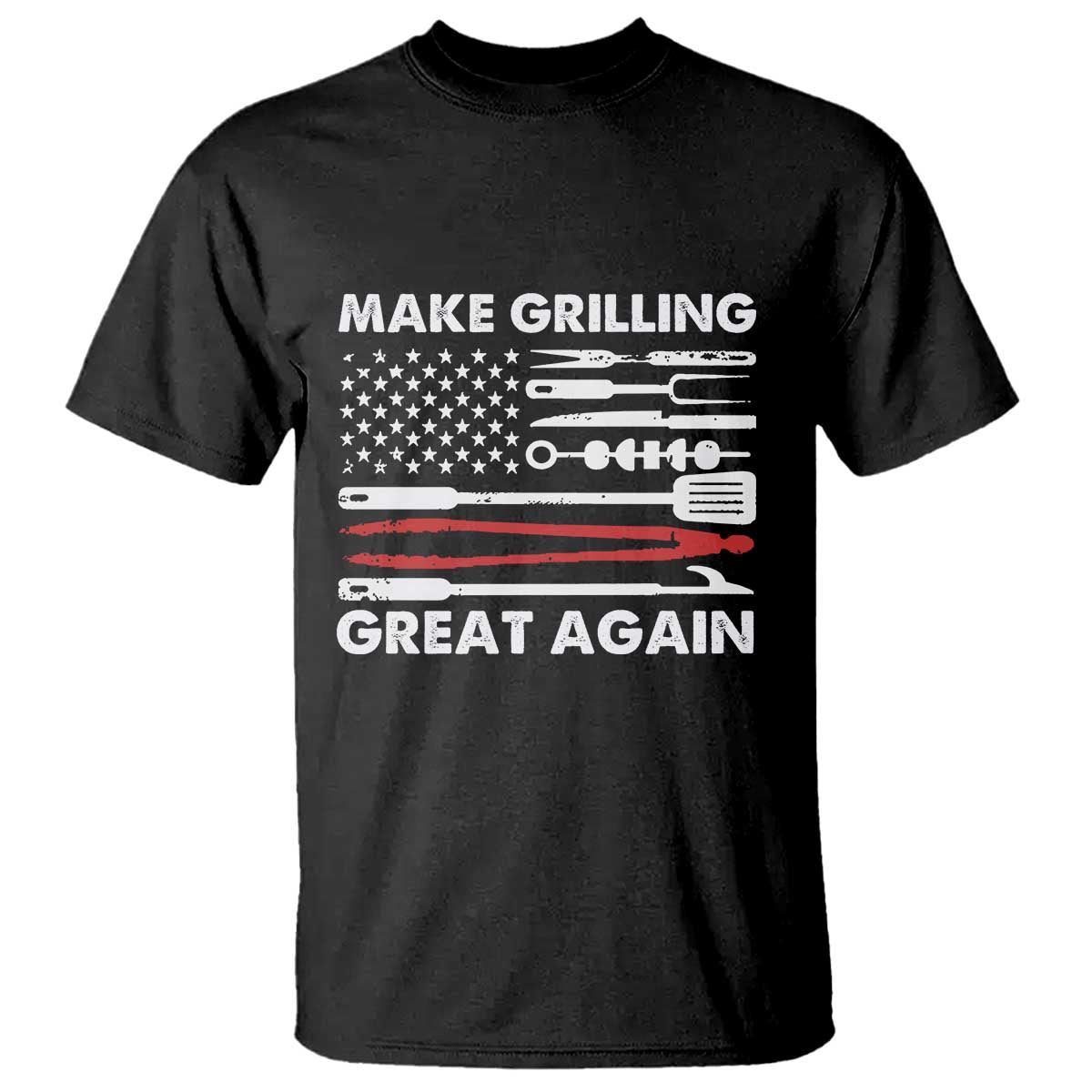 Funny BBQ Grilling Pitmaster T Shirt Make Grilling Great Again Chef Smoking Tools - Wonder Print Shop