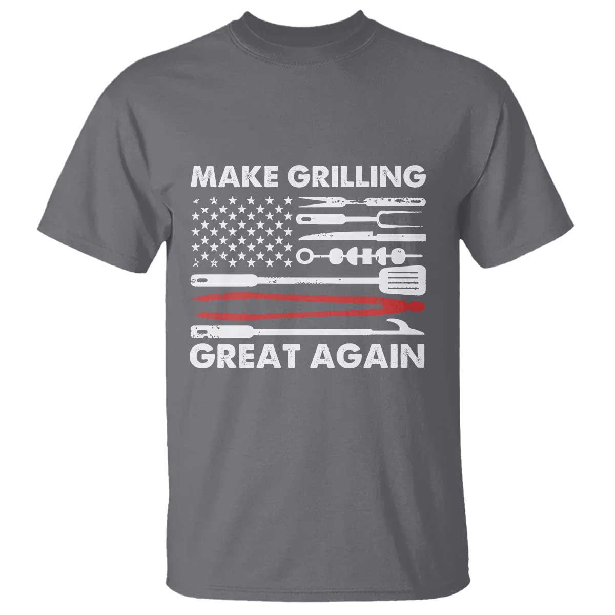 Funny BBQ Grilling Pitmaster T Shirt Make Grilling Great Again Chef Smoking Tools - Wonder Print Shop