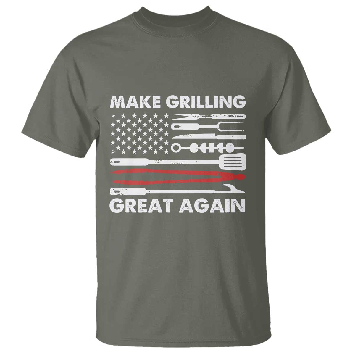 Funny BBQ Grilling Pitmaster T Shirt Make Grilling Great Again Chef Smoking Tools - Wonder Print Shop