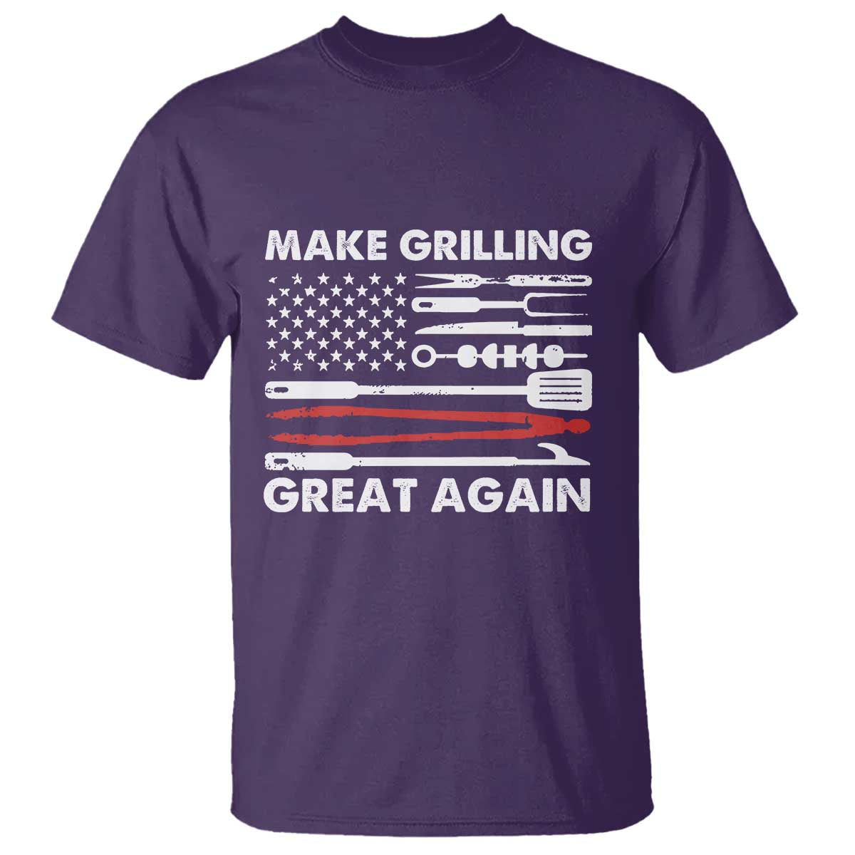 Funny BBQ Grilling Pitmaster T Shirt Make Grilling Great Again Chef Smoking Tools - Wonder Print Shop
