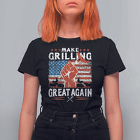 Funny BBQ Lover T Shirt For Women Make Grilling Great Again Smoker Grill Sausages - Wonder Print Shop