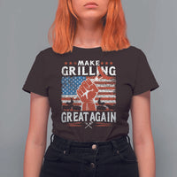 Funny BBQ Lover T Shirt For Women Make Grilling Great Again Smoker Grill Sausages - Wonder Print Shop