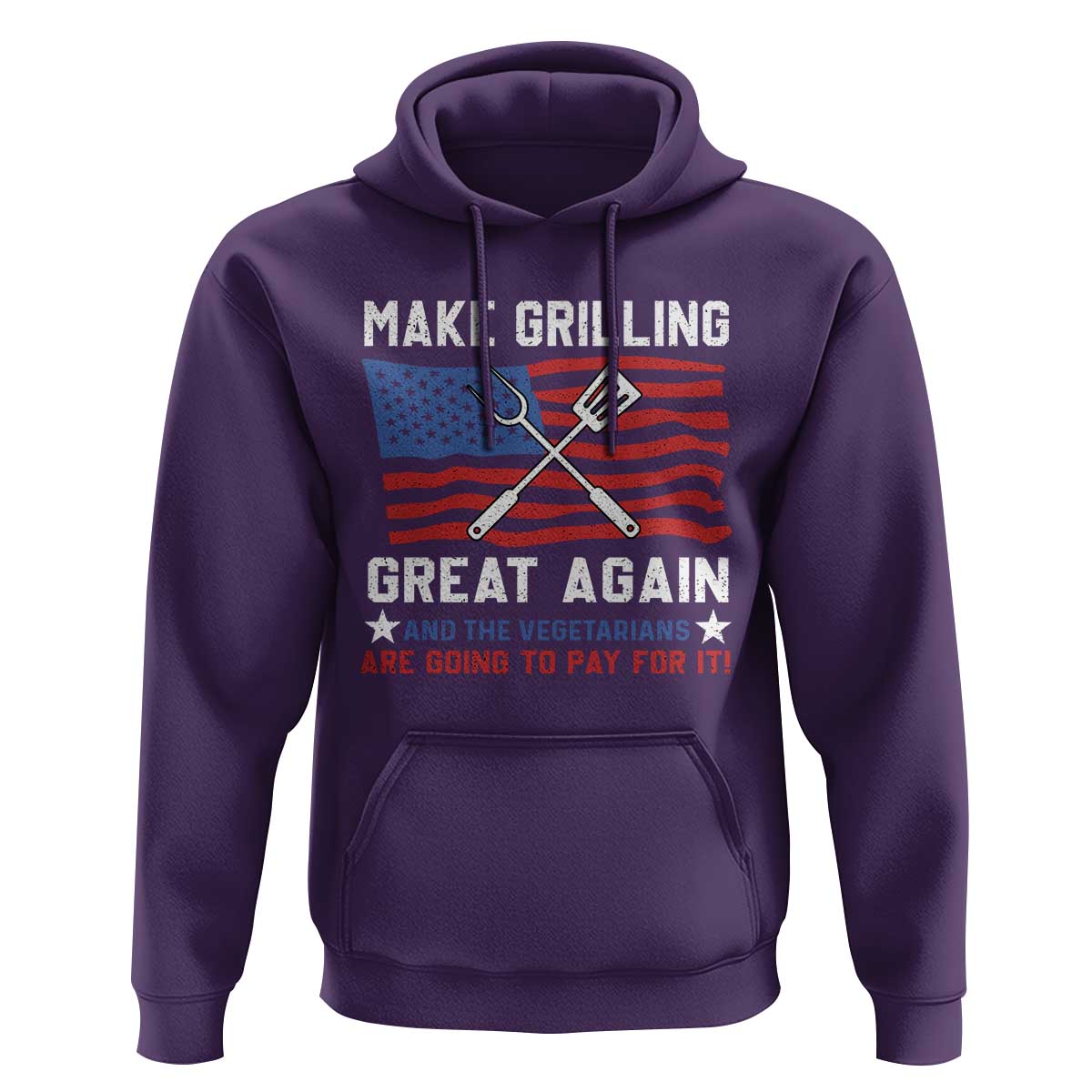 Funny BBQ Lover Hoodie Make Grilling Great Again And The Vegetarians Are Going To Pay For It