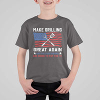 Funny BBQ Lover T Shirt For Kid Make Grilling Great Again And The Vegetarians Are Going To Pay For It