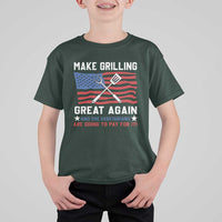 Funny BBQ Lover T Shirt For Kid Make Grilling Great Again And The Vegetarians Are Going To Pay For It