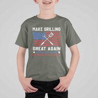 Funny BBQ Lover T Shirt For Kid Make Grilling Great Again And The Vegetarians Are Going To Pay For It