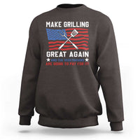 Funny BBQ Lover Sweatshirt Make Grilling Great Again And The Vegetarians Are Going To Pay For It