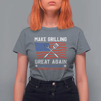 Funny BBQ Lover T Shirt For Women Make Grilling Great Again And The Vegetarians Are Going To Pay For It - Wonder Print Shop
