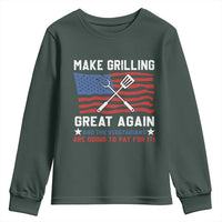 Funny BBQ Lover Youth Sweatshirt Make Grilling Great Again And The Vegetarians Are Going To Pay For It