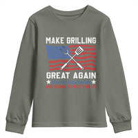 Funny BBQ Lover Youth Sweatshirt Make Grilling Great Again And The Vegetarians Are Going To Pay For It