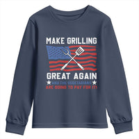 Funny BBQ Lover Youth Sweatshirt Make Grilling Great Again And The Vegetarians Are Going To Pay For It