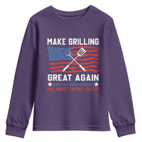 Funny BBQ Lover Youth Sweatshirt Make Grilling Great Again And The Vegetarians Are Going To Pay For It