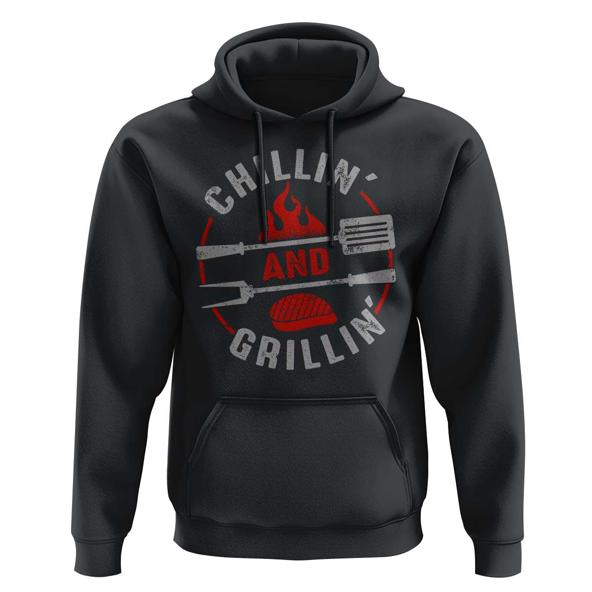 Funny BBQ Lover Hoodie Chillin And Grillin Smoker Grilling Pitmaster
