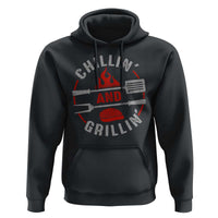 Funny BBQ Lover Hoodie Chillin And Grillin Smoker Grilling Pitmaster