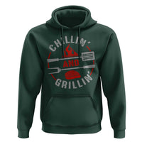 Funny BBQ Lover Hoodie Chillin And Grillin Smoker Grilling Pitmaster
