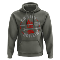 Funny BBQ Lover Hoodie Chillin And Grillin Smoker Grilling Pitmaster
