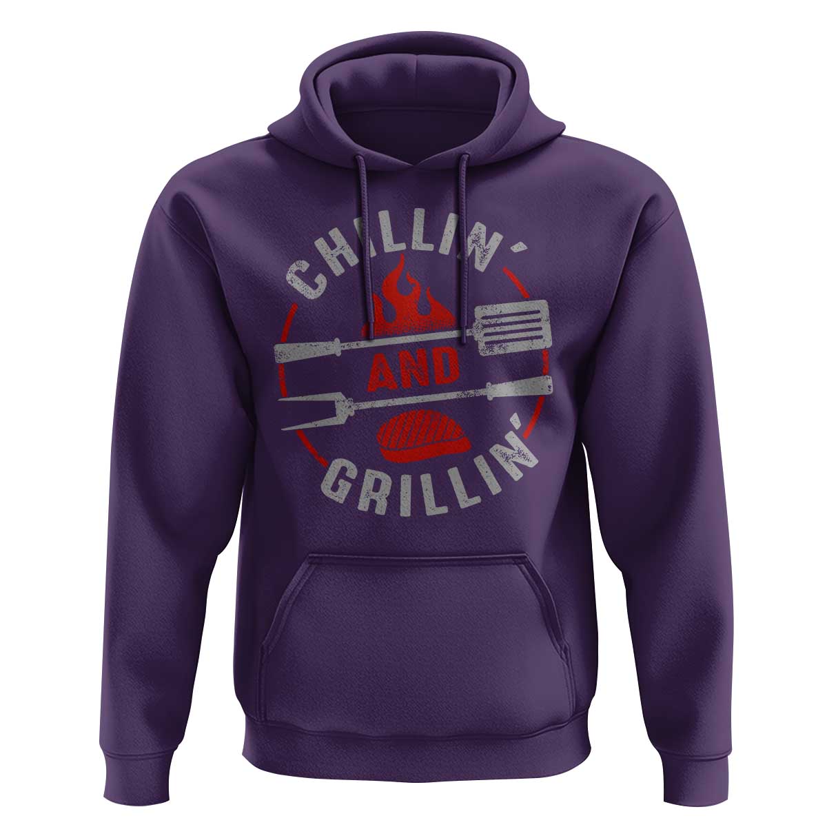 Funny BBQ Lover Hoodie Chillin And Grillin Smoker Grilling Pitmaster