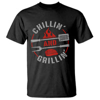 Funny BBQ Lover T Shirt Chillin And Grillin Smoker Grilling Pitmaster - Wonder Print Shop