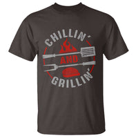 Funny BBQ Lover T Shirt Chillin And Grillin Smoker Grilling Pitmaster - Wonder Print Shop