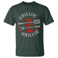 Funny BBQ Lover T Shirt Chillin And Grillin Smoker Grilling Pitmaster - Wonder Print Shop