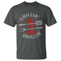 Funny BBQ Lover T Shirt Chillin And Grillin Smoker Grilling Pitmaster - Wonder Print Shop