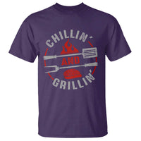 Funny BBQ Lover T Shirt Chillin And Grillin Smoker Grilling Pitmaster - Wonder Print Shop