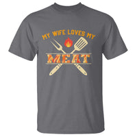 Funny BBQ Grilling Pitmaster T Shirt My Wife Loves My Meat - Wonder Print Shop