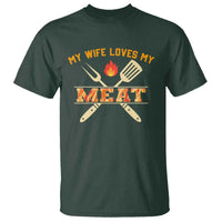 Funny BBQ Grilling Pitmaster T Shirt My Wife Loves My Meat - Wonder Print Shop