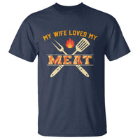 Funny BBQ Grilling Pitmaster T Shirt My Wife Loves My Meat - Wonder Print Shop