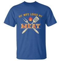 Funny BBQ Grilling Pitmaster T Shirt My Wife Loves My Meat - Wonder Print Shop