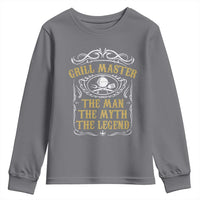 BBQ Grilling Pitmaster Youth Sweatshirt Grill Master The Man The Myth The Legend