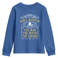 BBQ Grilling Pitmaster Youth Sweatshirt Grill Master The Man The Myth The Legend