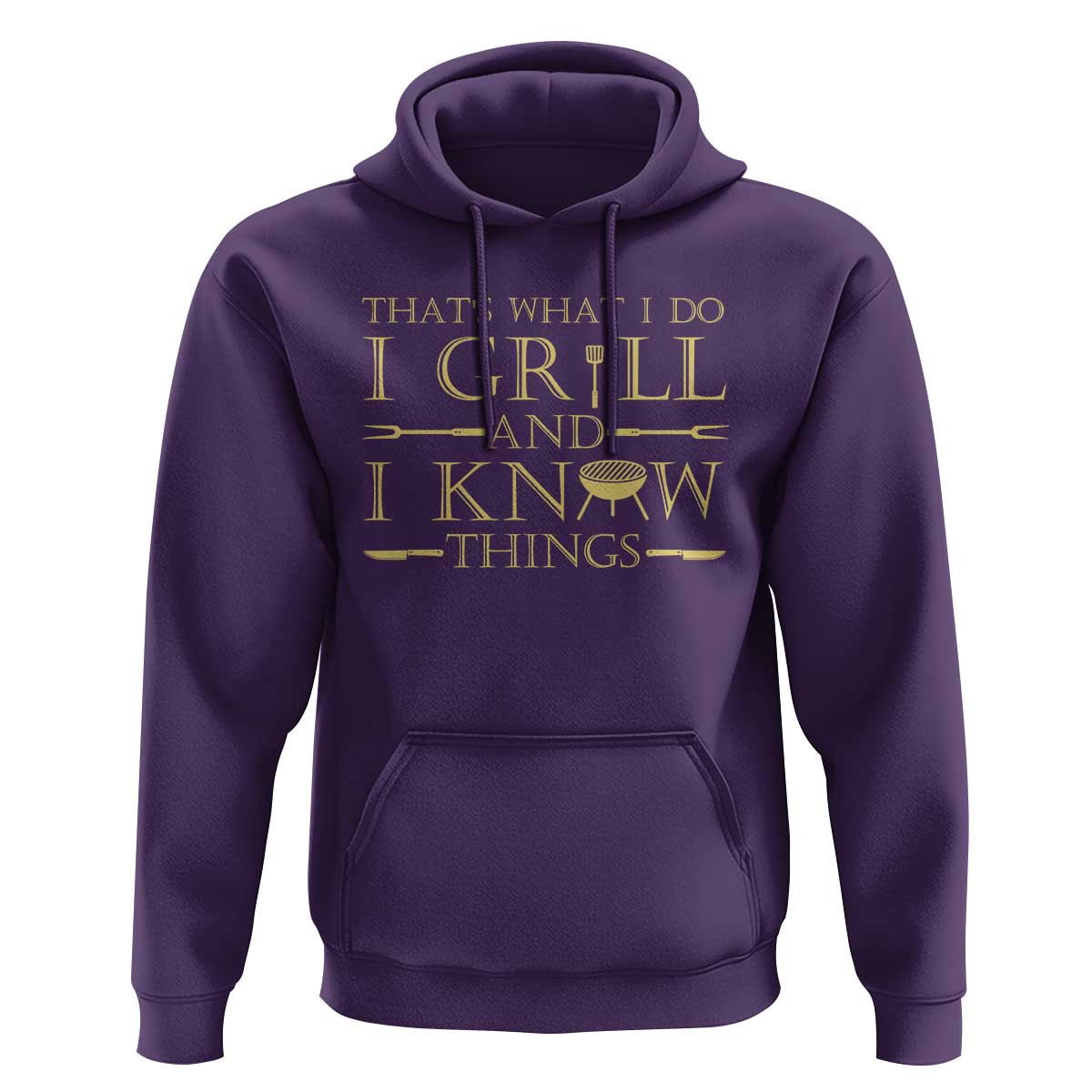 Funny BBQ Grilling Pitmaster Hoodie I Grill And Know Things