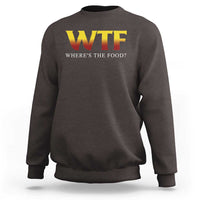 Funny BBQ Lover Sweatshirt WTF Where's The Food Grilling