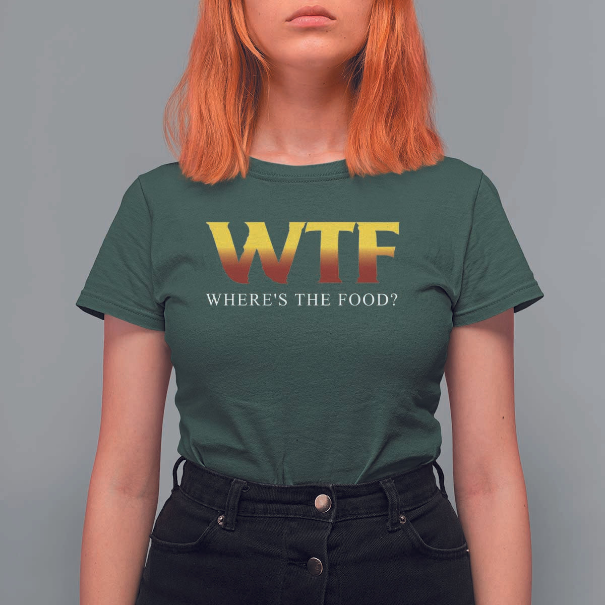 Funny BBQ Lover T Shirt For Women WTF Where's The Food Grilling - Wonder Print Shop