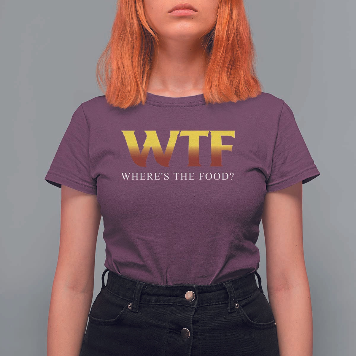 Funny BBQ Lover T Shirt For Women WTF Where's The Food Grilling - Wonder Print Shop