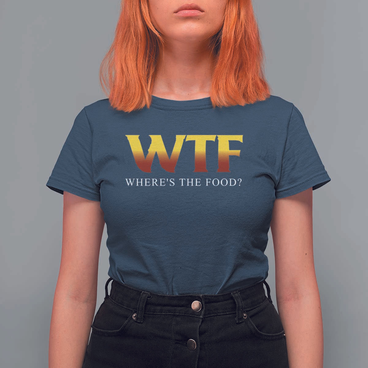 Funny BBQ Lover T Shirt For Women WTF Where's The Food Grilling - Wonder Print Shop