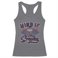 Funny BBQ Grilling Racerback Tank Top Mind If I Smoke Smoker