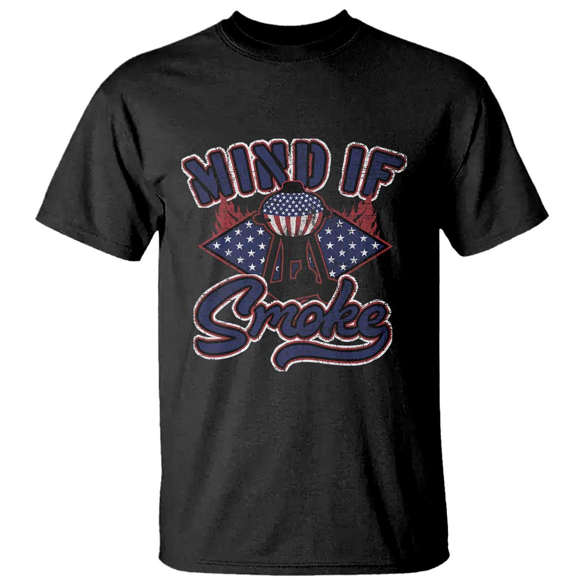 Funny BBQ Grilling T Shirt Mind If I Smoke Smoker - Wonder Print Shop