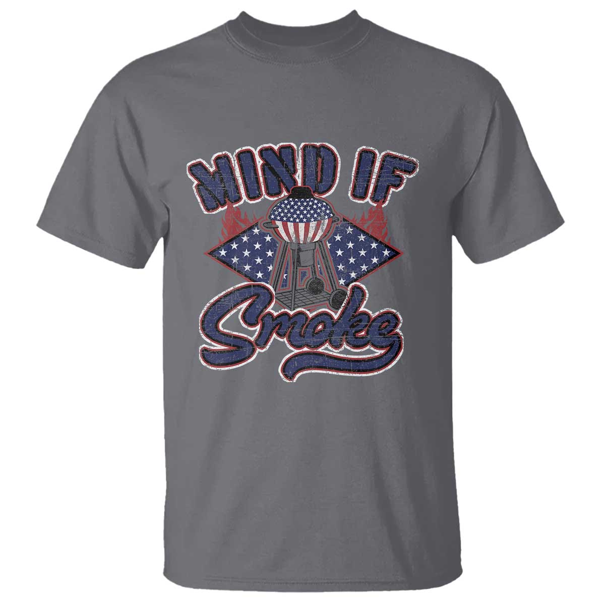 Funny BBQ Grilling T Shirt Mind If I Smoke Smoker - Wonder Print Shop