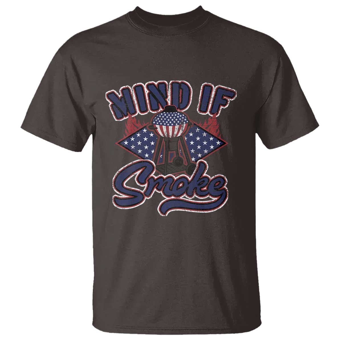 Funny BBQ Grilling T Shirt Mind If I Smoke Smoker - Wonder Print Shop