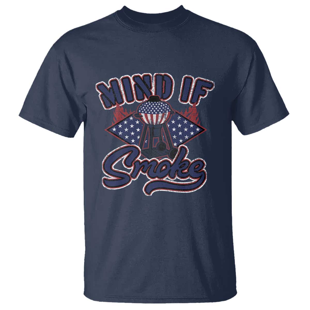 Funny BBQ Grilling T Shirt Mind If I Smoke Smoker - Wonder Print Shop