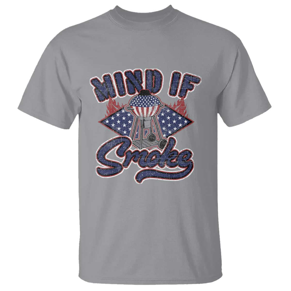 Funny BBQ Grilling T Shirt Mind If I Smoke Smoker - Wonder Print Shop