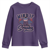 Funny BBQ Grilling Youth Sweatshirt Mind If I Smoke Smoker