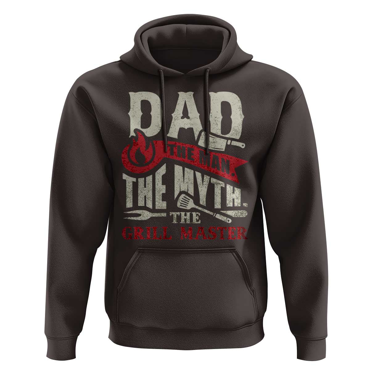 Funny BBQ Grilling Pitmaster Hoodie Dad The Man The Myth The Grill Master