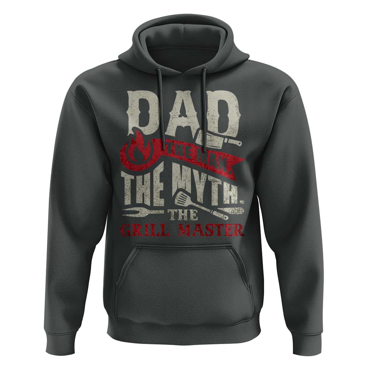 Funny BBQ Grilling Pitmaster Hoodie Dad The Man The Myth The Grill Master