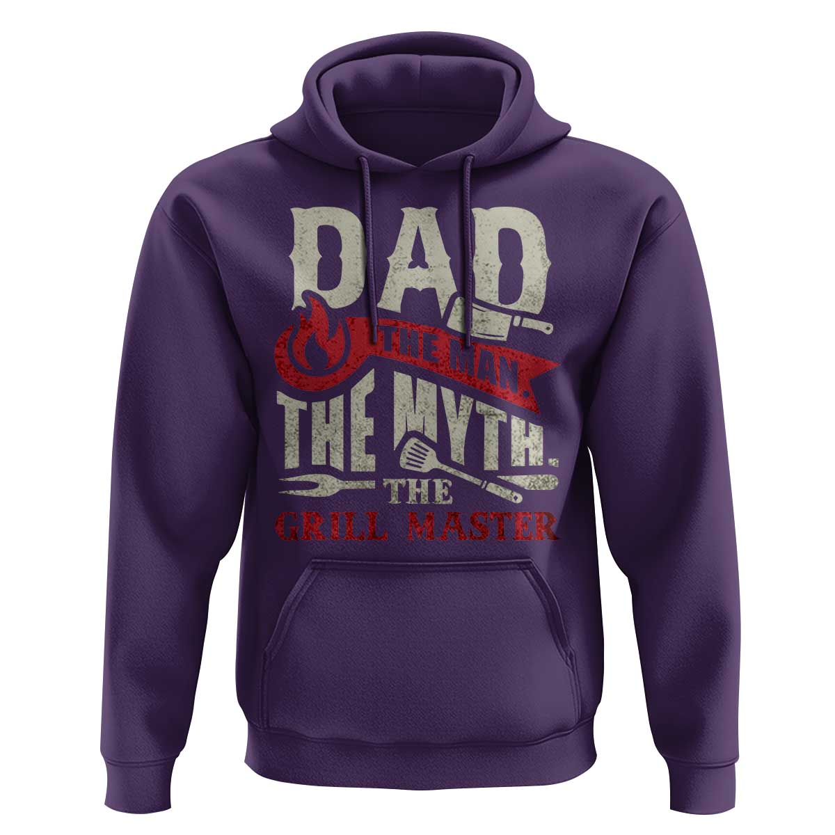 Funny BBQ Grilling Pitmaster Hoodie Dad The Man The Myth The Grill Master
