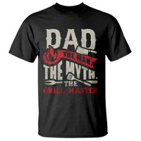 Funny BBQ Grilling Pitmaster T Shirt Dad The Man The Myth The Grill Master - Wonder Print Shop