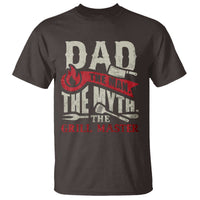 Funny BBQ Grilling Pitmaster T Shirt Dad The Man The Myth The Grill Master - Wonder Print Shop